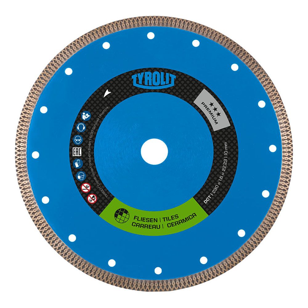 Disco de diamante contínua 1A1R DCT Ø115 x 1,2 x 22,23 mm