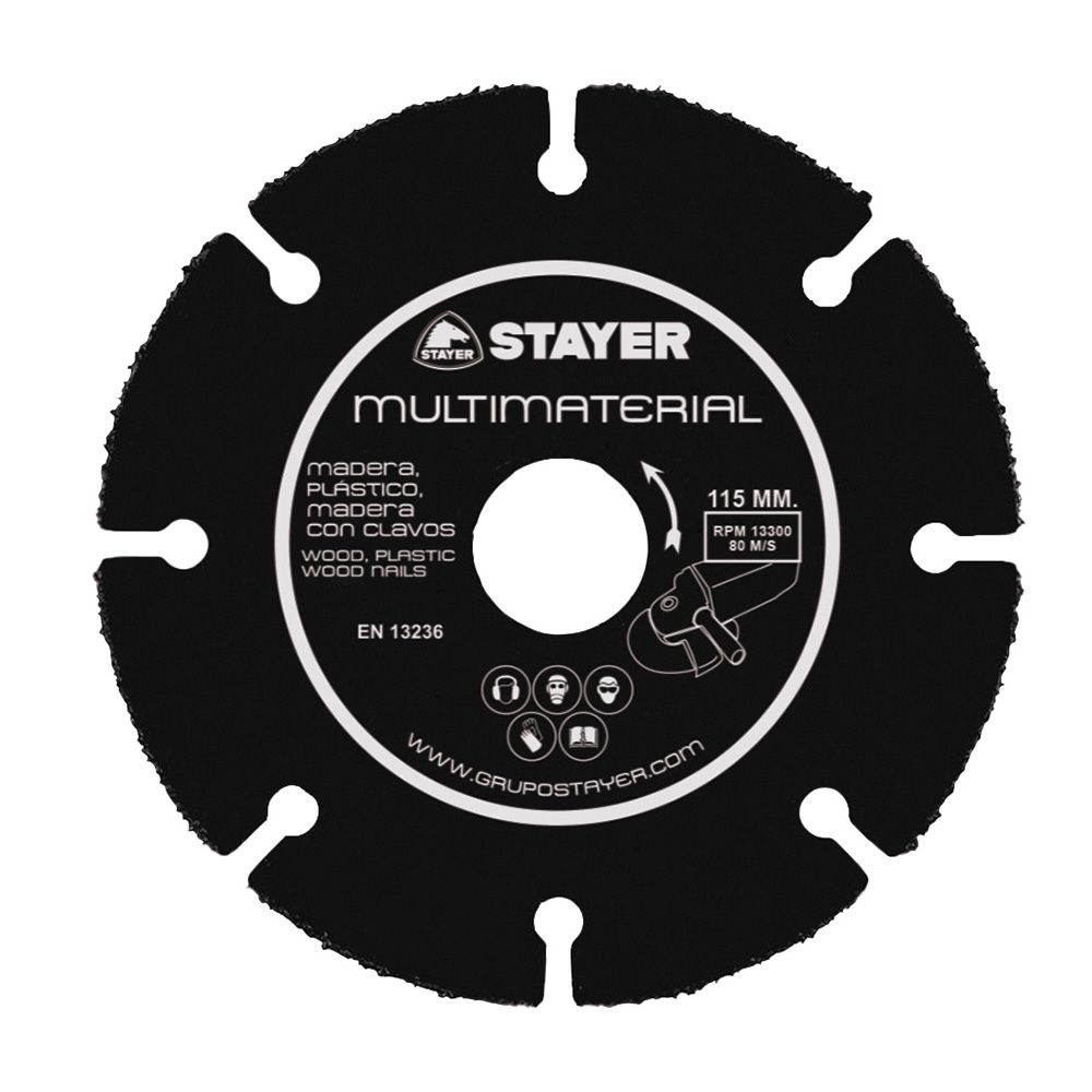Disco de corte multimaterial Ø125 x 22,2 mm