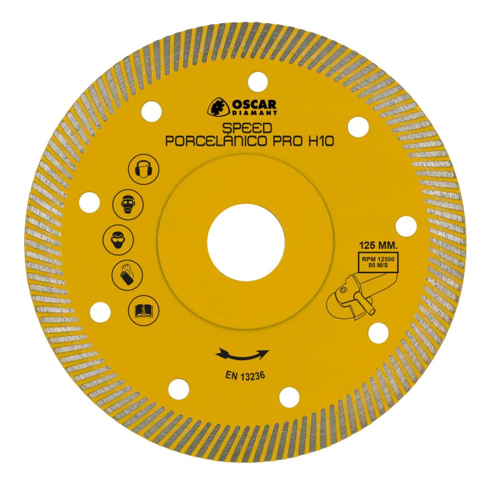 Disco de porcelana spedd PRO H10 mm, Ø125 mm