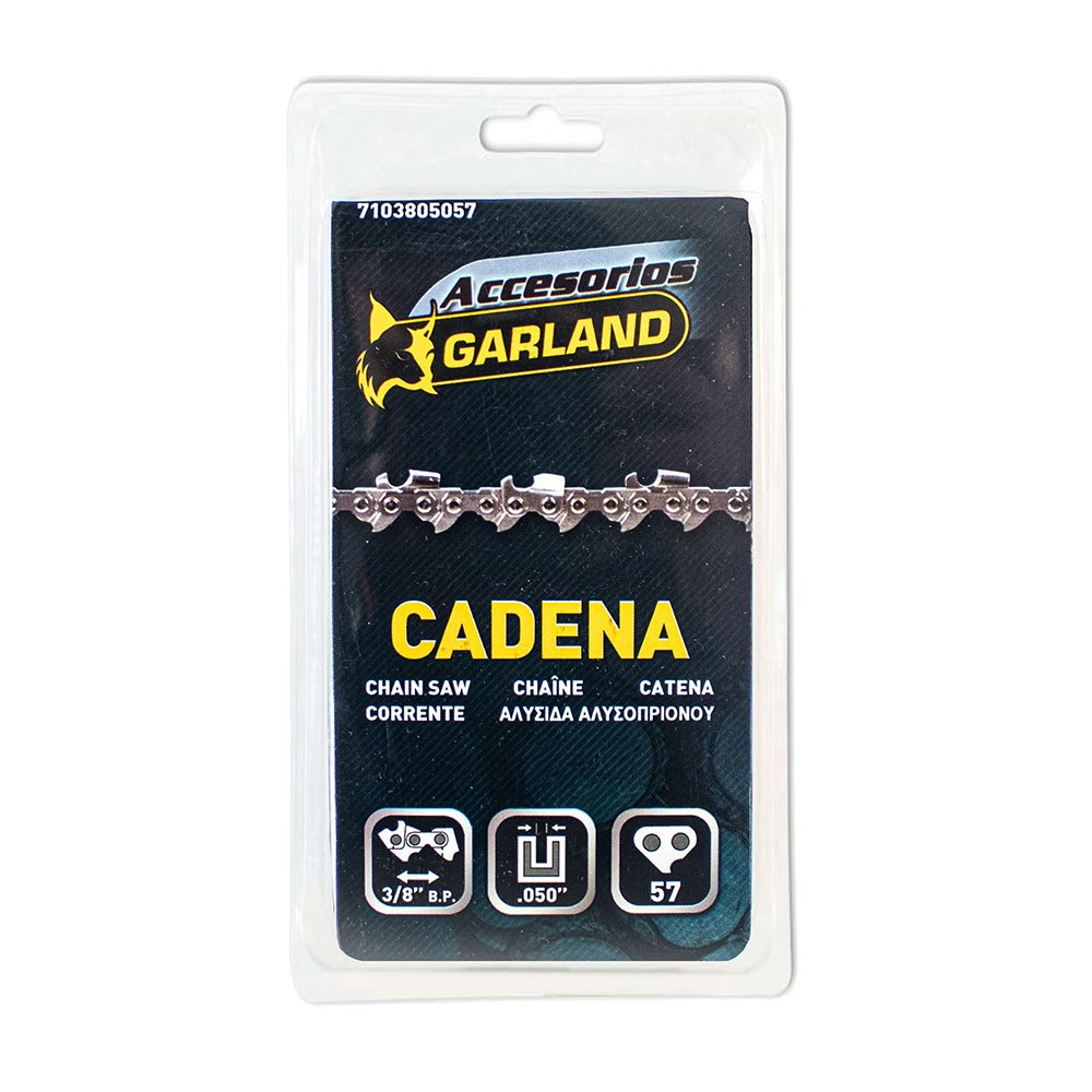 Corrente de motosserra para guia de 16 POL / 40 cm, 57 elos, 3/8 POL. B.P., espessura 0,050 POL / 1,3 mm