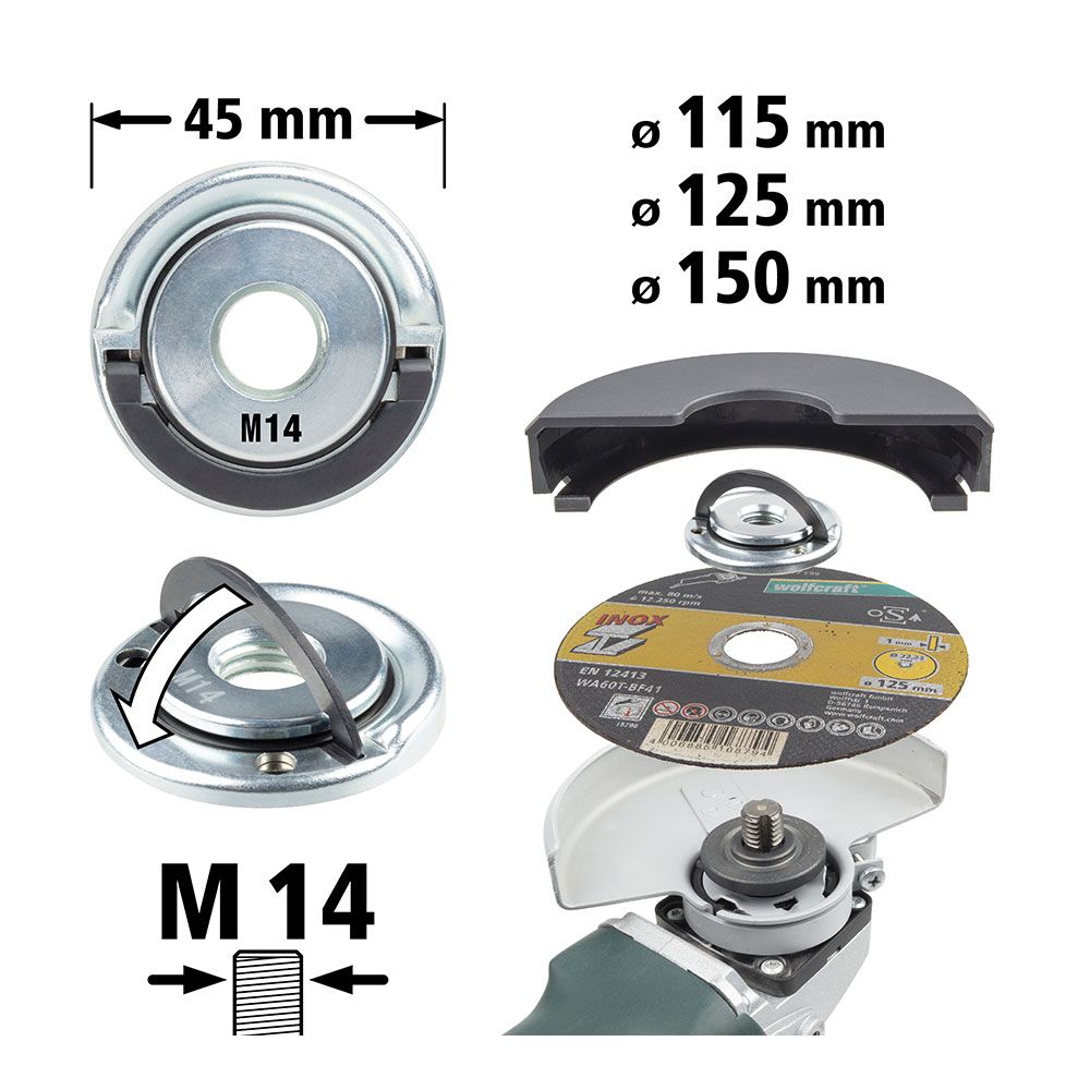 Porca de fixação rápida para rebarbadora - Image 4