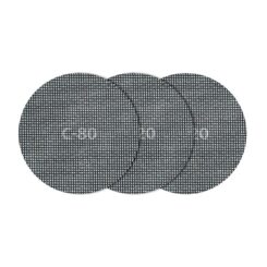 Malhas aderentes carburo de silício Ø125 mm, grão 80/120/220,  5 un