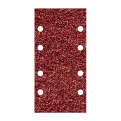 Lixas adesivas de corindón perfuradas, 93 x 185 mm, grão 80, 10 un