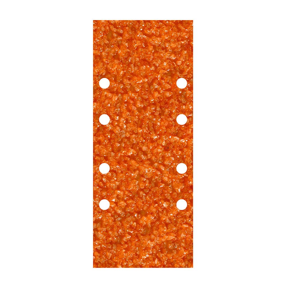 Lixas de corindón perfuradas, 93 x 230 mm, grão 40, 5 un