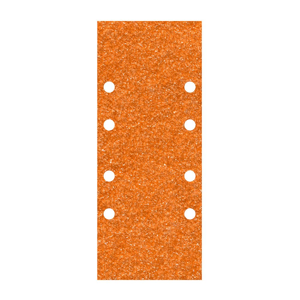 Lixas de corindón perfuradas, 93 x 230 mm, grão 120, 5 un