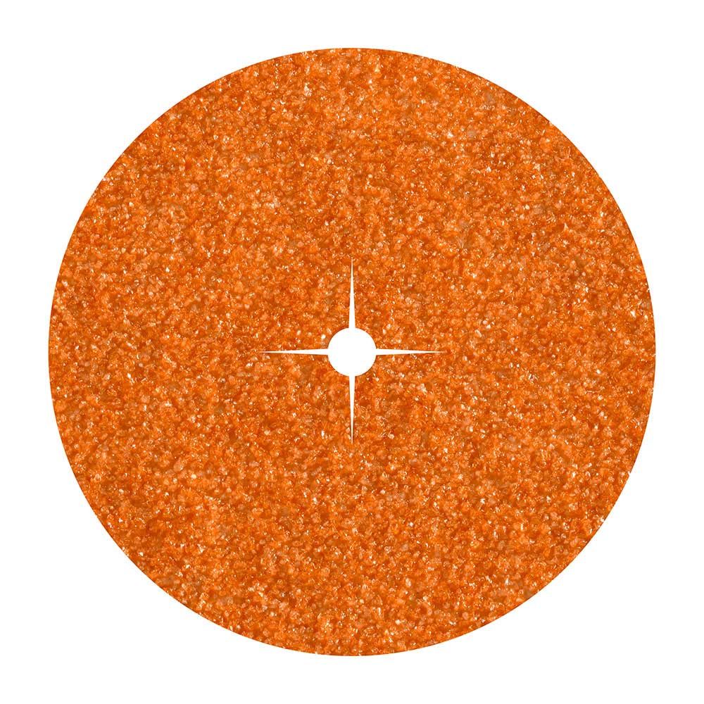 Discos de papel abrasivo de corindón Ø125 mm, grão 80, 10 unudades