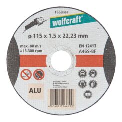 Disco de corte para alumínio Ø115 x 1,5 x 22,23 mm