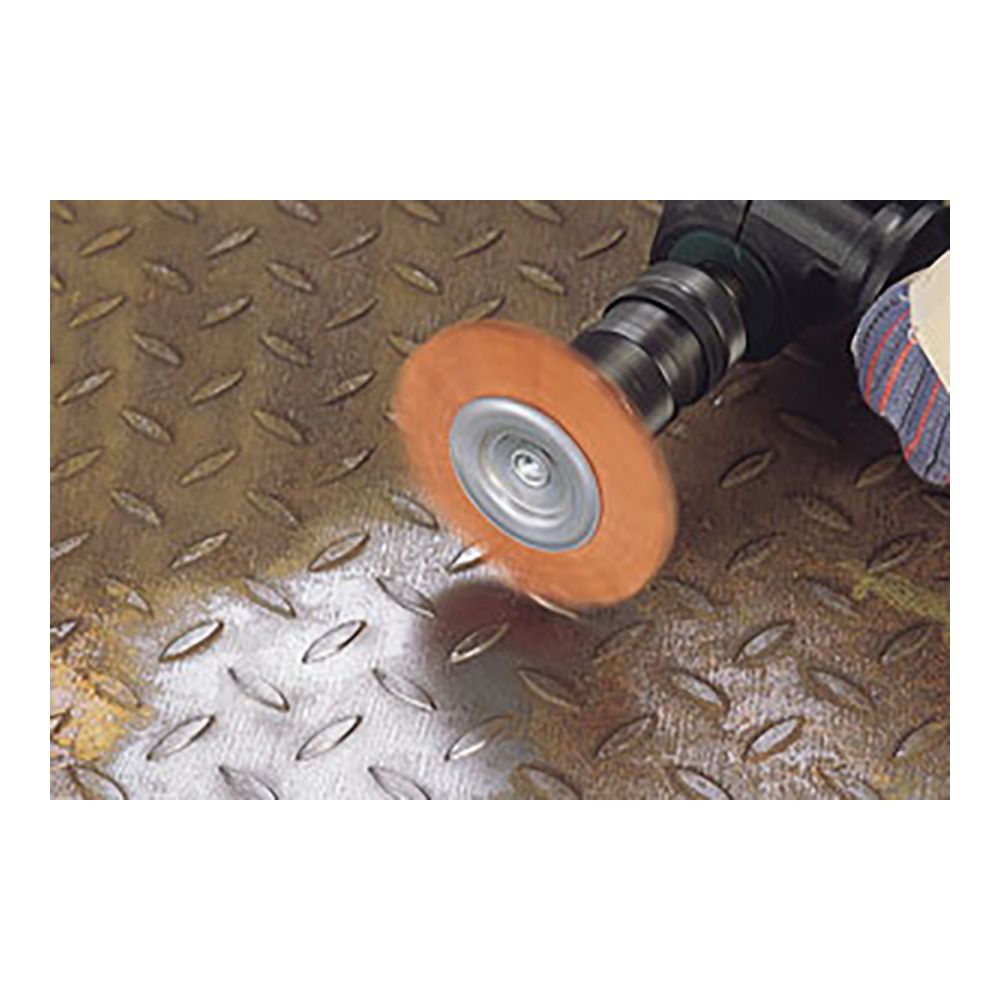 Escova de dsco de nylon, vastago hexagona ¼ PO Ø75 x 10 mm - Image 2