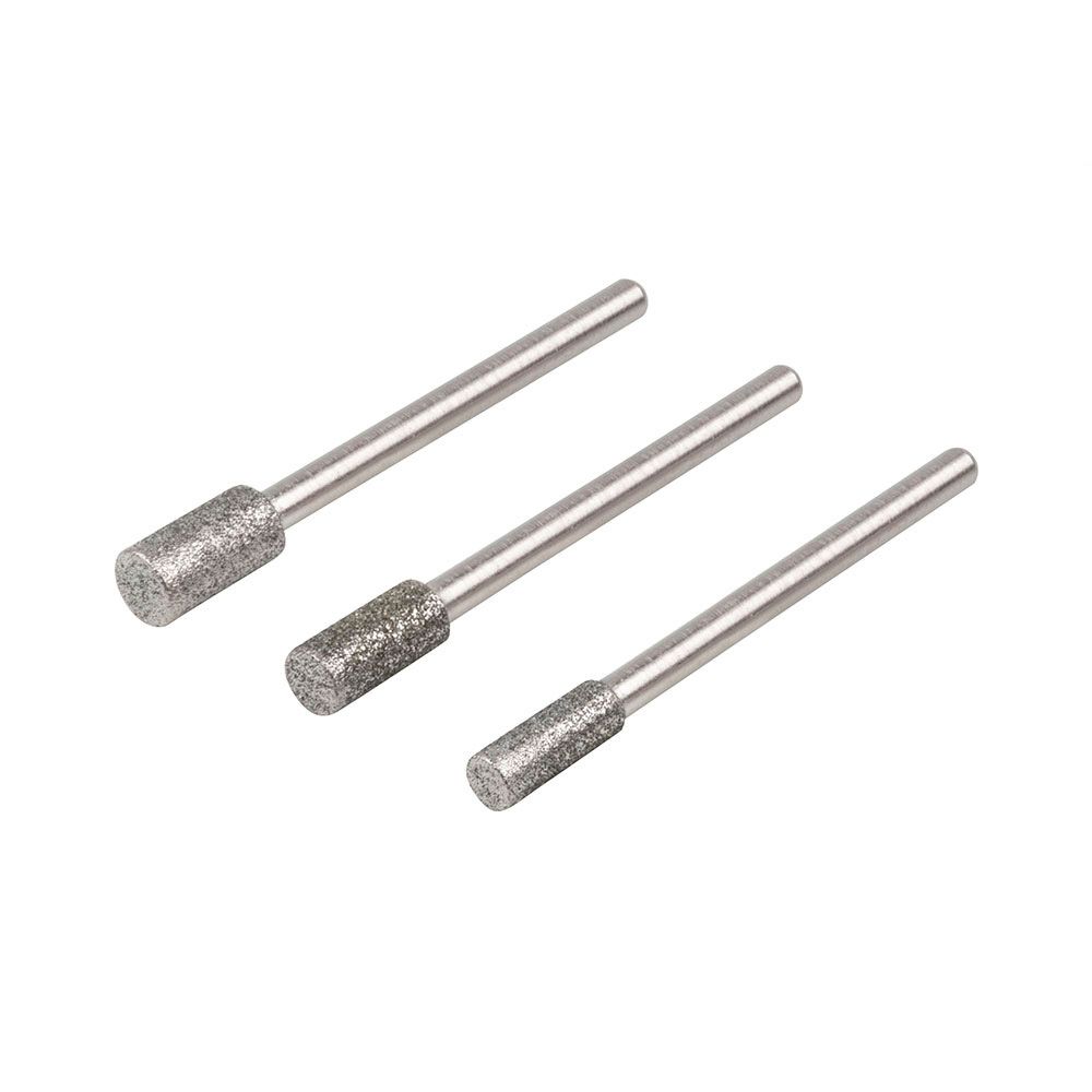 Fresas diamante cilíndricas, KIT 3 unidades