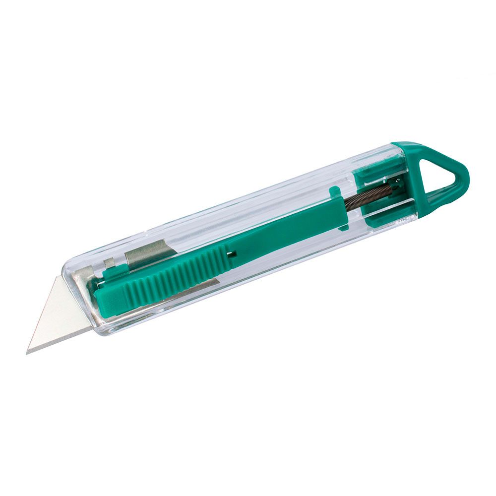 X-ato de segurança de plástico com lâmina trapezoidal