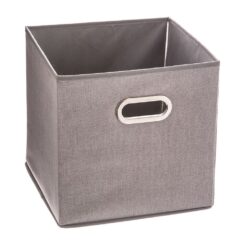 Caixa organizadora cor canela clara para prateleira 31 x 31 cm