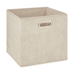 Caixa organizadora para estante, COR bege, 31 x 31 x 31 cm