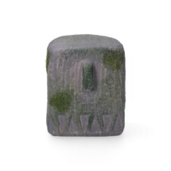 Estátua cinza 9 x 8 x 9,5 cm