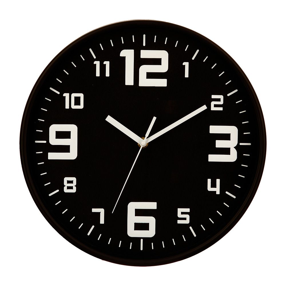 Relógio COR preto Ø30cm