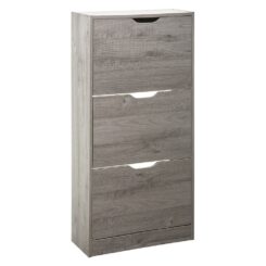 Sapateira de madeira 115x60x24cm COR cinzento
