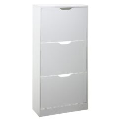 Sapateira de madeira 115x60x24cm COR branco