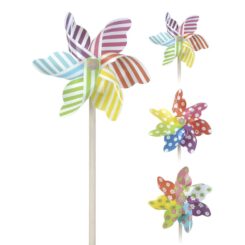 MICA DECORATIONS Moinho de vento ø22x55cm cores/modelos sortidos