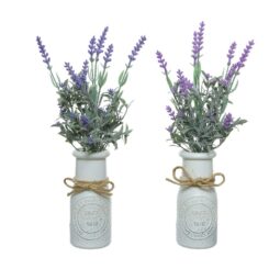 Floreira vintage com lavanda, cores sortidas, Ø13 x 32 cm