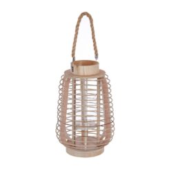 Porta-velas rattan 33x22cm