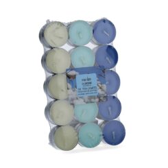 Pacote 30 unid. velas com aroma algodão 3,7cm magic lights