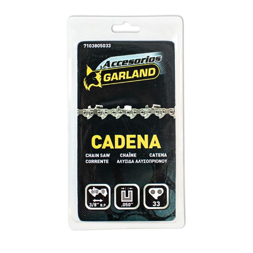 Corrente de motosserra para guia de 8 POL / 20 cm, 33 elos, 3/8 POL. B.P., espessura 0,050 POL / 1,3 mm