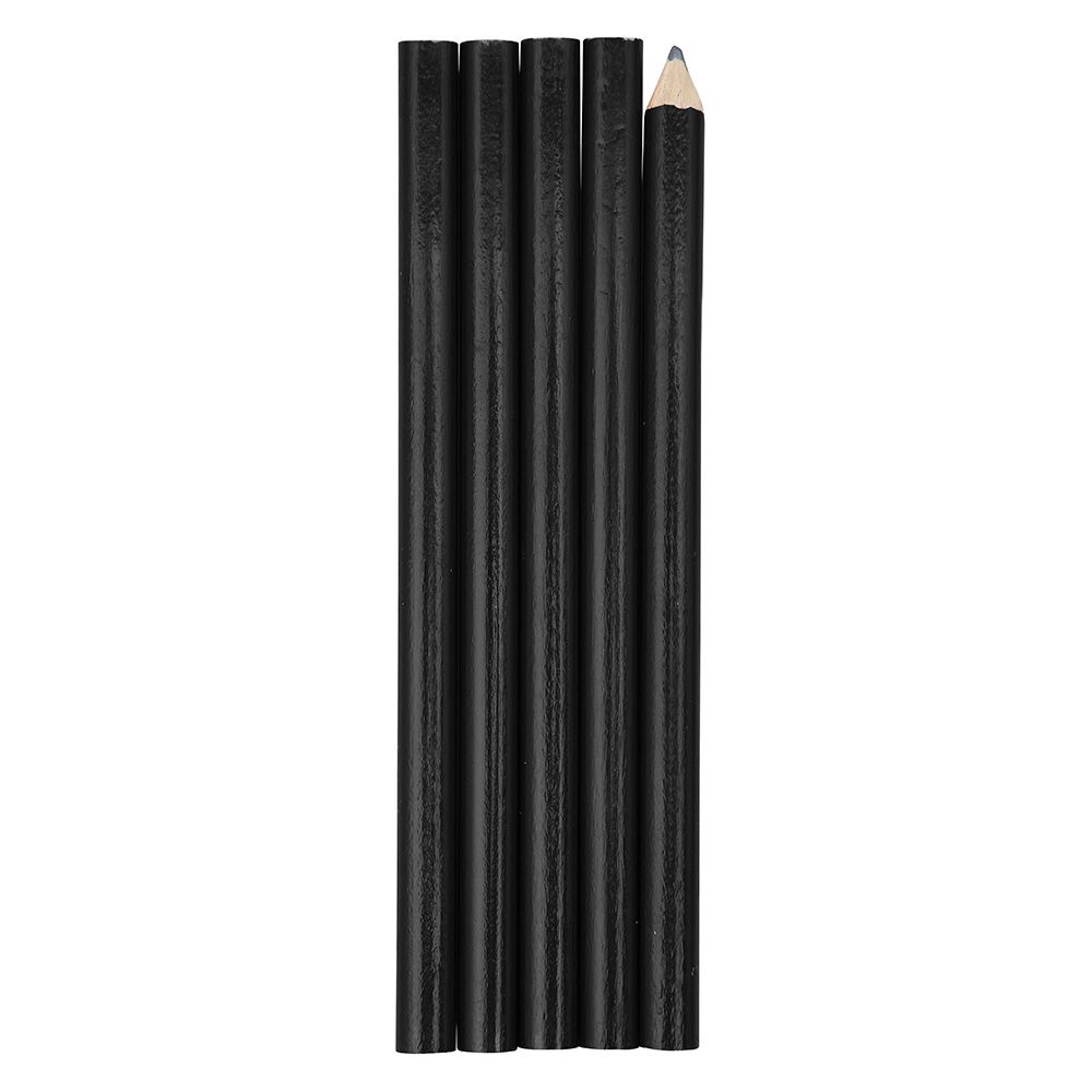 Lápis de carpinteiro preto 174 mm, caixa de 5 UDS