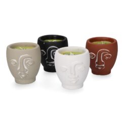 Vela de citronela terracota caras cores sortidas