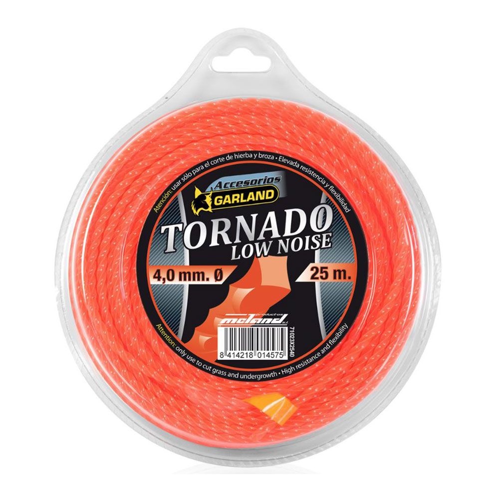 FIO para roçadora tornado, quadrado, Ø4,0 mm, dispensador 25 m