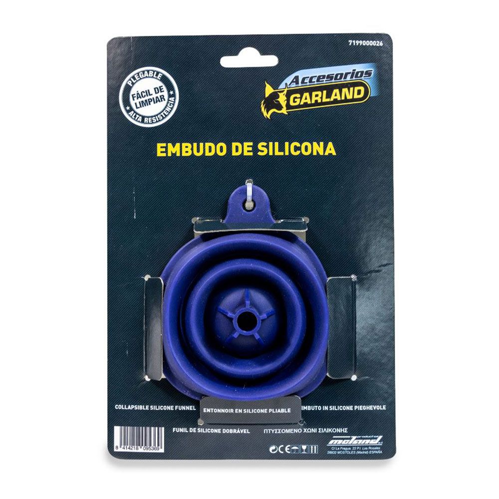 Funil de silicone dobrável