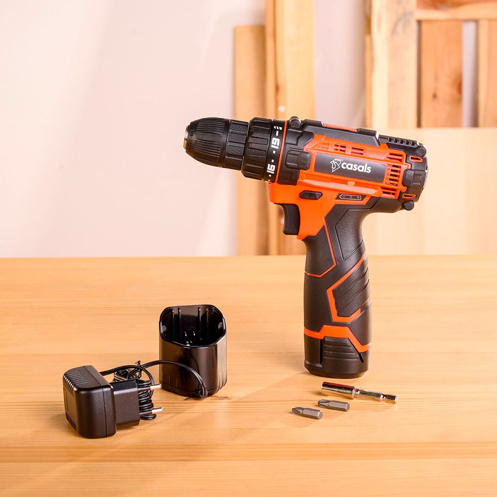 Kit de furadeira para chave de fenda 12 v csc1205bc com estojo e acessórios - Image 2