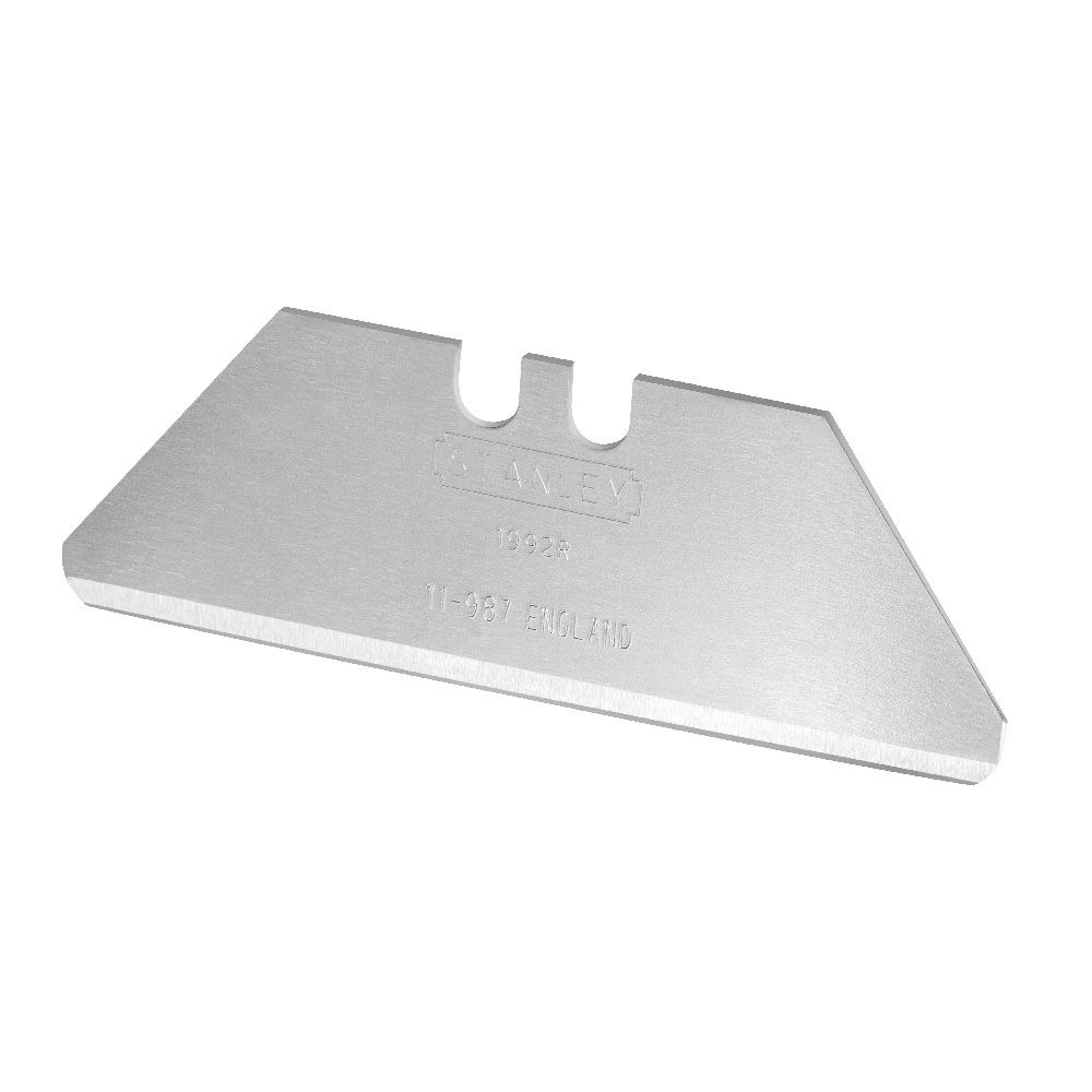Blíster 10 lâminas trapezoidais 62mm ponta arredondada para x-ato 2-11-987 stanley