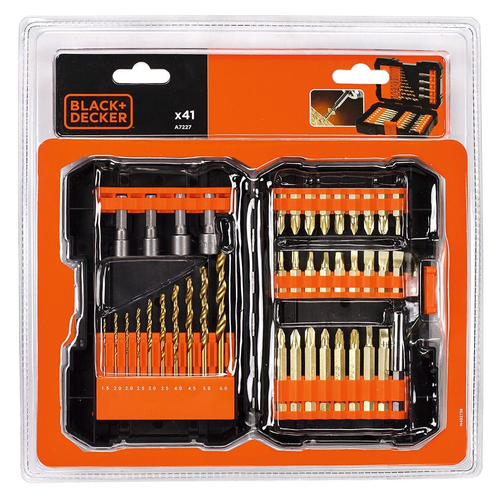 Brocas e pontas, conjunto de 41 peças, titânio - Image 2