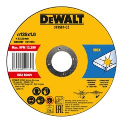 Discos de corte para aço INOX Ø125 x 1,0 x 22,23 mm, 10 unidades