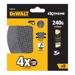 Lixas de malha autoadesiva para lixadoras orbitais Ø125 mm, grão: 240, 5 un