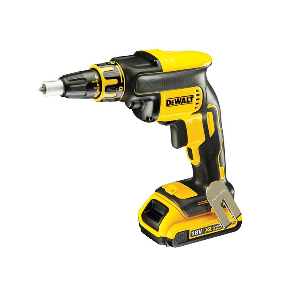 DEWALT Kit de chave de fenda sem escova para drywall 18 v ¼ polegada com 2 baterias de 2,0ah e carregador - Image 3