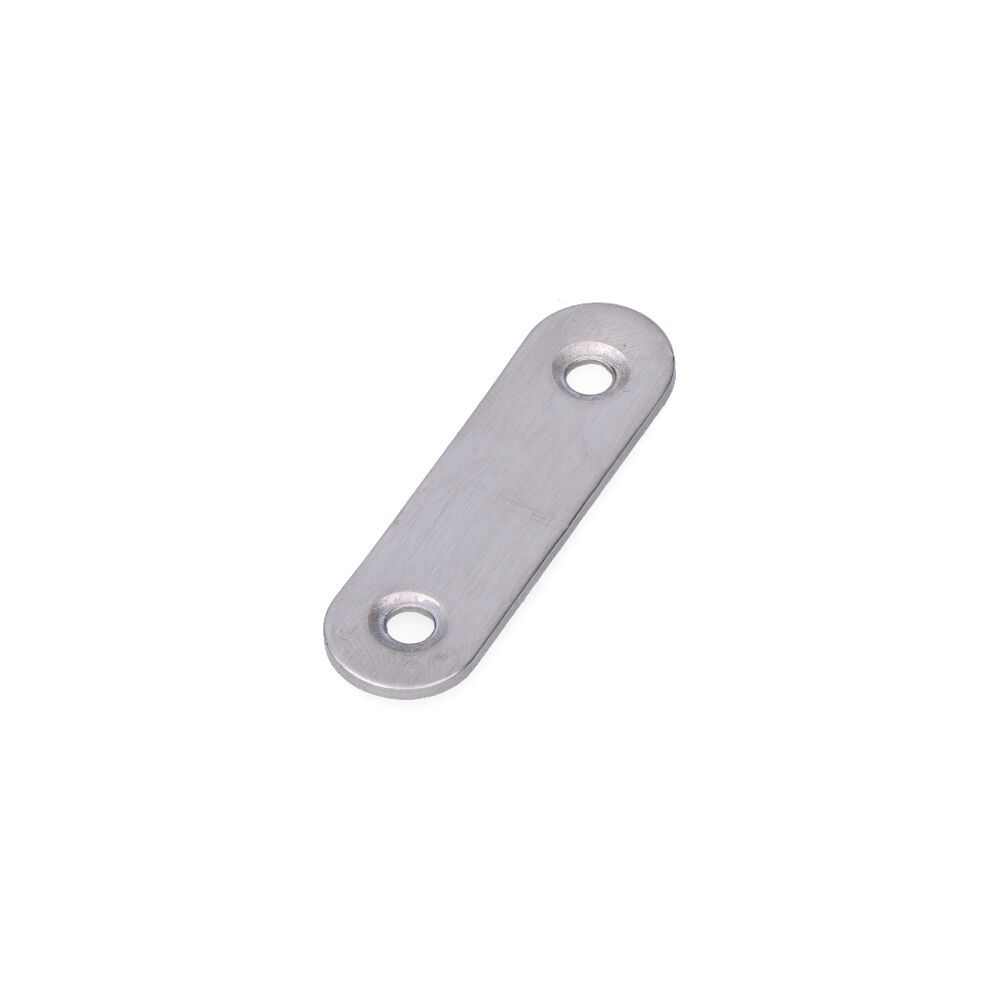 Placa de uniao aço INOX 57x16x1,5mm