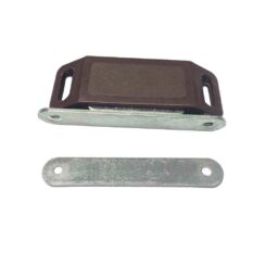 Bloqueador magnetico para porta castanho (2 peças) 75 x 15 x 24 mm