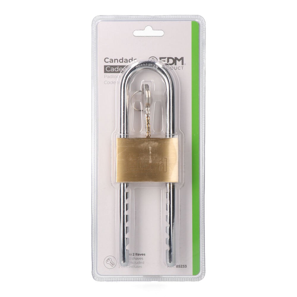 Cadeado de latão 60 mm, arco regulável de 67-167 mm, blister - Image 2