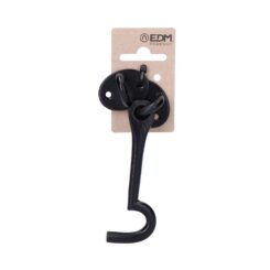 EDM Fecho barco, ferro fundido com acabamento preto, 100 mm, blister