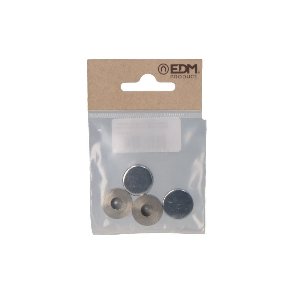 Acabamento latão roscado liso 18 mm níquel, 4 unidades - Image 2