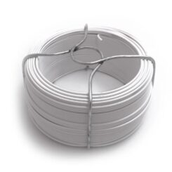 Arame plastificado branco N° 6, 240 GR, calibre 1,40 mm x 50 m