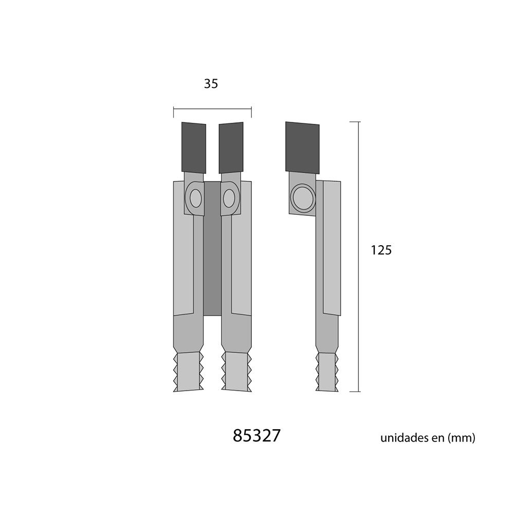 Cunha dentada de segurança para persianas INOX 304, 2 unidades - Image 4