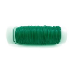 Arame forrado com bobina n.º 6 verde, calibre 0,40 mm x 50 m