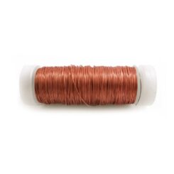 Arame plastificado com bobina N° 6 cobre, calibre 0,40 mm x 50 m