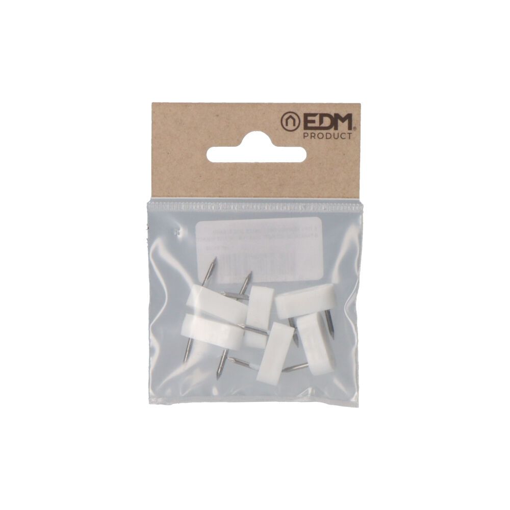 Pack 6 UDS. limitador armário 2 pontas 7x18mm branco - Image 2