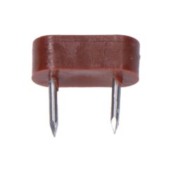 Pack 6 UDS. limitador armário 2 pontas 7x18mm castanho
