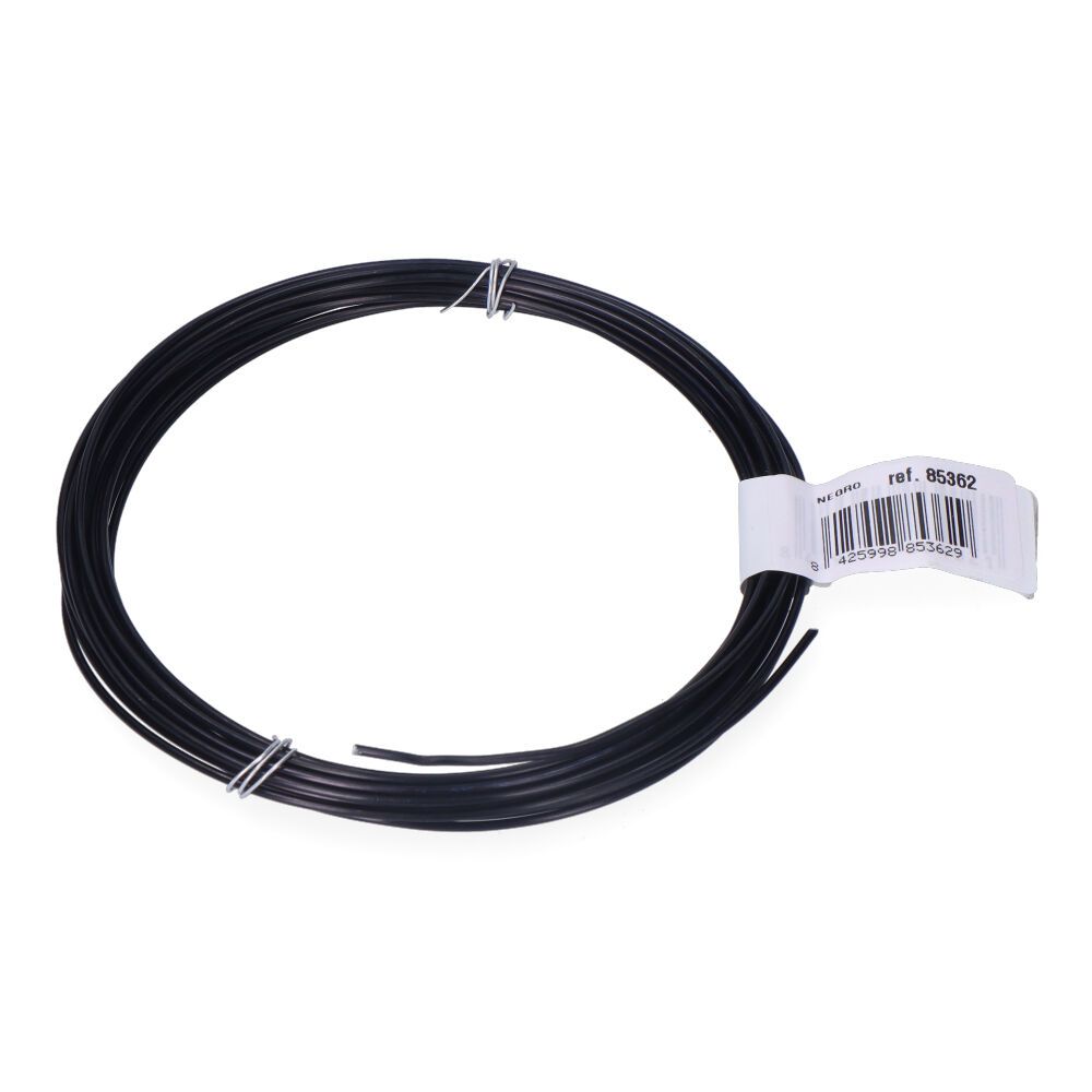 Arame de alumínio preto, calibre Ø1,5 mm x 5 m