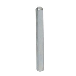 Quadrado de aço galvanizado, 9 x 9 x 110 mm