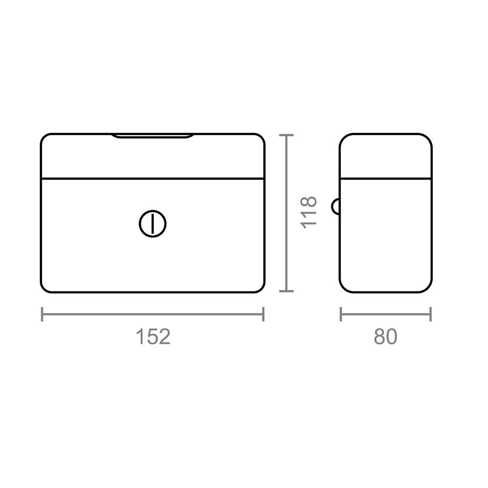 Cofre CFC09 152x118x80mm preto M13393 micel - Image 3
