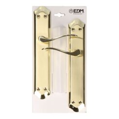 Conjunto de puxador, modelo 202, em aço com acabamento bioro, 47 mm, blister